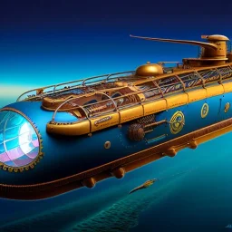 fullbody Drawing of 'sketch of Steampunk Submarine Nautilus',intricate detail,andrea bonelli,Kilian Eng,Ohrai,evan lee,Aleksandr Sidelnikov,KyuYong Eom,three quarters frontal aerial view,toned colors,16k