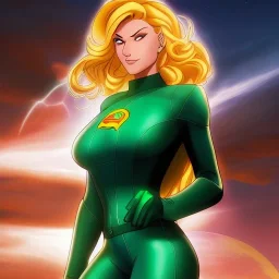 ultra detailed fullbody portrait of beautiful busty Artemis (Young Justice) DC Universe, wearing skintight costume, extremely detailed digital painting, intrincate, extremely detailed smiling face,crystal clear Big Green eyes, in the style of gabrielle del otto , mystical colors , perfectly centered image, perfect composition, rim light, beautiful lighting,8k, stunning scene, raytracing