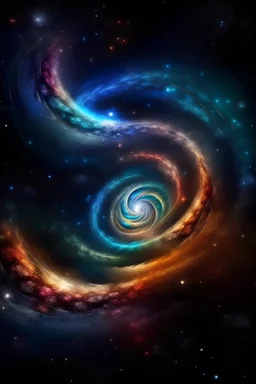 Kunst, universum, galaxie