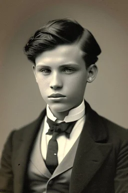 Extremely rich young guy portrait 1880s