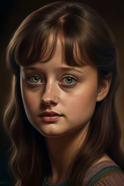 potrait of ella purnell by vangog