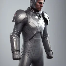 Cosmic super hero, gray costume,8k HD image,