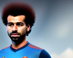 Mohamed Salah as a baby, baby face portrait, realistic, smile, 8k resolution