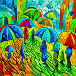 rainny day Fauvism