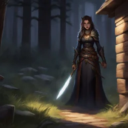 Tatzyana continued to reflect on how the cabin had nearly claimed her very being and soul. When the shadow watching her within, it lunged out at her. Tatzyana stumbled backward from the studden attack, magics instantly coursing up into her from the land. When she was able to set her eyes on her attacker, it was herself!