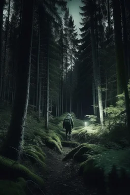 lost in the forest during the night