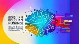 "A distinctive background image with professional colors representing excellence in social media marketing and innovation in the business world."