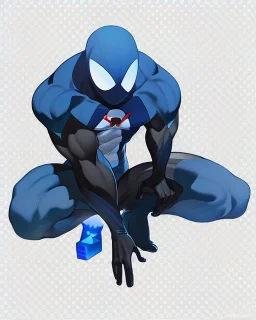 spider-man as DC blue lantern