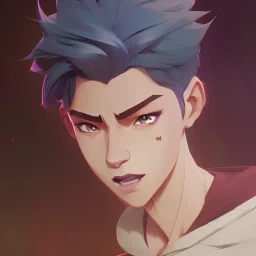 fantasy young ethnic skinny male with lean muscles, ⭐☁️, friendly slight smile, hd, uhd, full body, modern anime art style, epic anime key visual, Artstation trending, loish rossdraws artgerm, golden ratio, fake detail, trending pixiv fanbox, style of makoto shinkai studio ghibli genshin impact james gilleard greg rutkowski chiho aoshima