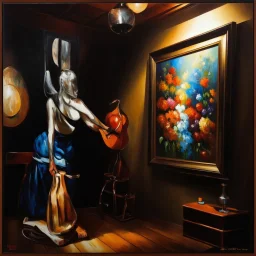 Oil painting.