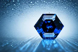 Blue raindrop on a big diamond, black backround , close up view, photo quality, ultra realistic