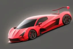 Supercar Vector 3d rendering isolated Vector