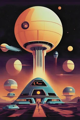 extra-terrestrial ennemies, retro futurist style, 70's, 2D retro video game