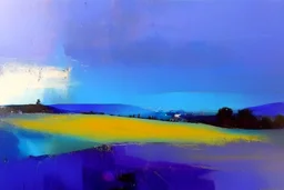 Shropshire landscape, style of Peter wileman