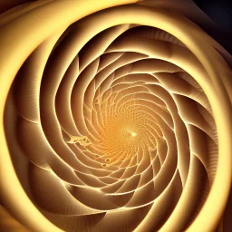 finely geometrical fractal shell, nautilus regular logarithmic spiral geometrically developed fibonacci, translucent, parametric architecture grasshopper, in the golden hour time greek island --v 5 --ar 5:8**