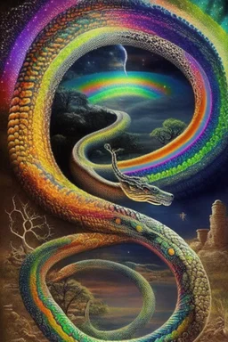 Dreaming Dreamtime Everywhen world-dawn ancestral past ancestral present unfixed in time abiding events serpent rainbow