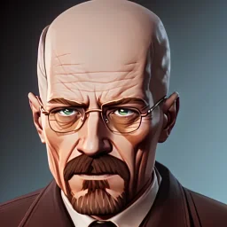 Walter white 8k realistic face with a fedora