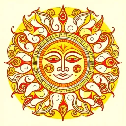 stylized sun