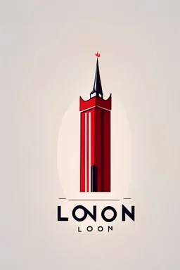 Create a logo for the city of london, simple, minimalistic, cartoon style