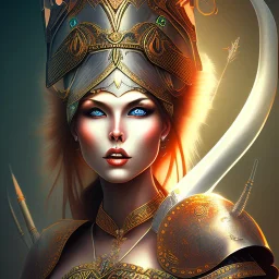 Beautiful women Warrior goddess