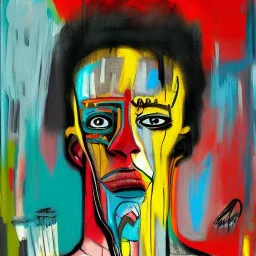 elden ring character in style of basquiat