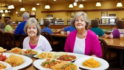 one jesus goes to golden corral buffet while lady yells at everyone