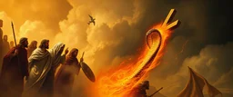So the people came to Moses and said, “We have sinned, because we have spoken against the Lord and against you; intercede with the Lord, that He will remove the cobras from us.” And Moses interceded for the people. 8 Then the Lord said to Moses, “[a]Make a fiery cobra, and put it on a cross flag pole; and it shall come about, that everyone who is bitten, and looks at it, will be healed by rays.” painted by Rembrandt