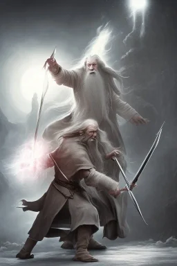 gandalf fight with saruman