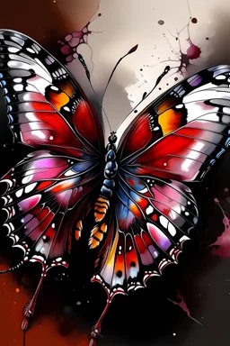 Bludded butterfly art of the day
