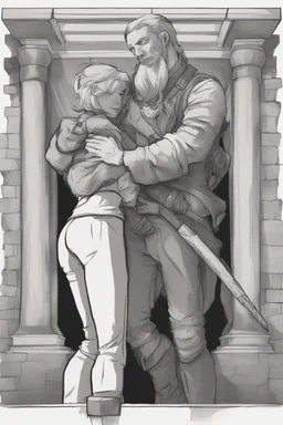 Dnd style, hug from behind