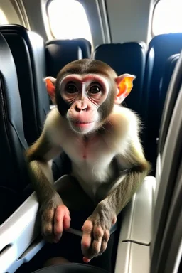 Show me monkey in the plane