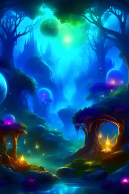 "Whispers of Enchantment: Mystical Realms" Subtitle: "Discover the Magic Within" Design Concept: Create an enchanting scene with a mystical landscape, such as a moonlit forest, a misty mountaintop, or a starlit sky. Incorporate mystical elements like glowing orbs, ancient ruins, or spellbinding crystals to evoke a sense of wonder and mystery. Use a palette of deep, jewel-toned colors like sapphire blue, emerald green, and amethyst purple to enhance the otherworldly atmosphere.