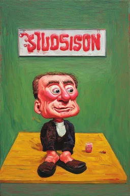The haunting fear that someone, somewhere, may be having a good time; A surrealistic lowbrow interpretation of Philip Guston