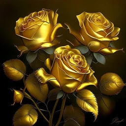 golden roses