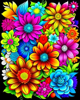 flower colorful pages