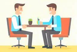 Job interview animation style