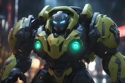 orisa in 8k anime cgi artstyle, venom them, neon effect, close picture, rain, apocalypse, intricate details, highly detailed, high details, detailed portrait, masterpiece,ultra detailed, ultra quality