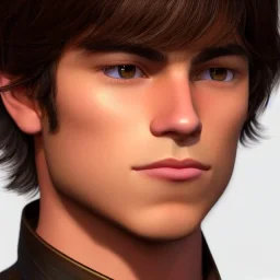 young Matthew Lawrence's highly detailed flawless unmarked unblemished beautiful face, meticulously detailed multi-hued sable chestnut burnt umber hair; digital painting, artstation, smooth, sharp focus, colorful illustration, art by Lisa Frank, artgerm, Greg Rutkowski, Alphonse Mucha and William-Adolphe Bouguereau, Unreal Engine 5