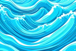 pool wave paper in