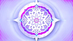 "Create a logo for 'Prana Breathwork' using an icy blue, soft purple, white, and silver color palette. Incorporate a clean circle, abstract snowflake elements, and geometric respiratory flow as graphic elements. Strive for a visually striking and minimalist design that captures the brand's essence of balance, serenity, and transformation. Ensure the logo is distinct, memorable, and reflective of the brand's holistic, educational, and therapeutic personality."