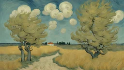 Blowing in the wind way by van gogh