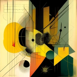 misery indexes, abstract surreal art, Geometric violent color EKG patterns, by Graham Sutherland and Lazlo Moholy-Nagy and Santiago Caruso, silkscreened mind-bending illustration; asymmetric, straight line and perfect arc textures, warm colors, dark shine