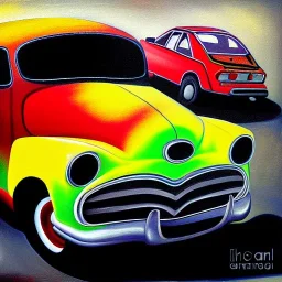 Car painting by Sid mead