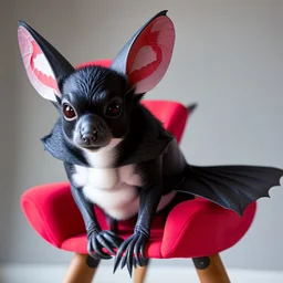 rouge the bat, sitting in a chair