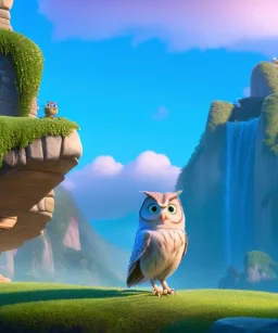 cute, full body owl