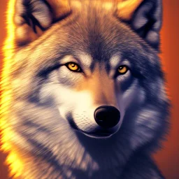 Lime Wolf, orange eyes, 8K, cinematic lighting, sharp focus, masterpiece, expert