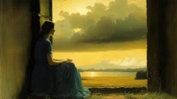woman. Maxfield Parrish