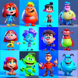 Pixar characters