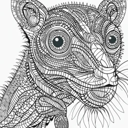 Chameleon, front view, mandala, minimal lines, cartoon, white back ground color, real style, realistic, minimalistic, minimal black line art, line art, crisp line art, unique coloring sheet, outlined, outline, crisp, crisp line edges, illustration, thin lines, crisp clear lines, line art, clean line art, unique, 8k, amazing, masterpiece, no colors, no dark color, no black color, avoid thick black, minimalistic line edges, pure white back ground, image character full fit to page,