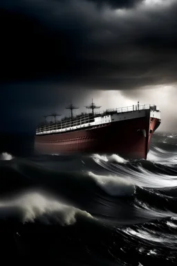 ship sales into very tough storm